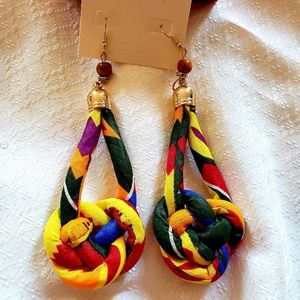 Cute fashion Ankara earrings